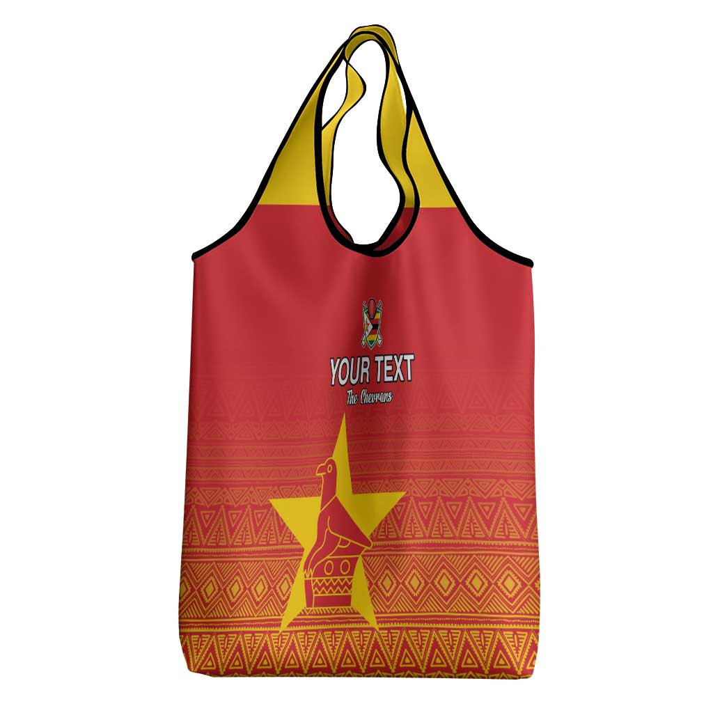 Custom Zimbabwe Cricket Grocery Bag Go Champions