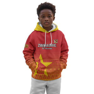 Custom Zimbabwe Cricket Kid Hoodie Go Champions