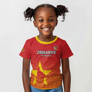 Custom Zimbabwe Cricket Kid T shirt Go Champions