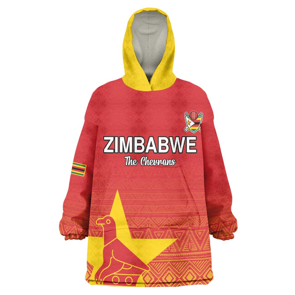 Custom Zimbabwe Cricket Kid Wearable Blanket Hoodie Go Champions