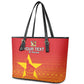 Custom Zimbabwe Cricket Leather Tote Bag Go Champions