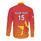 Custom Zimbabwe Cricket Long Sleeve Button Shirt Go Champions
