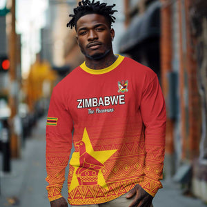 Custom Zimbabwe Cricket Long Sleeve Shirt Go Champions