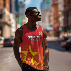 Custom Zimbabwe Cricket Men Tank Top Go Champions