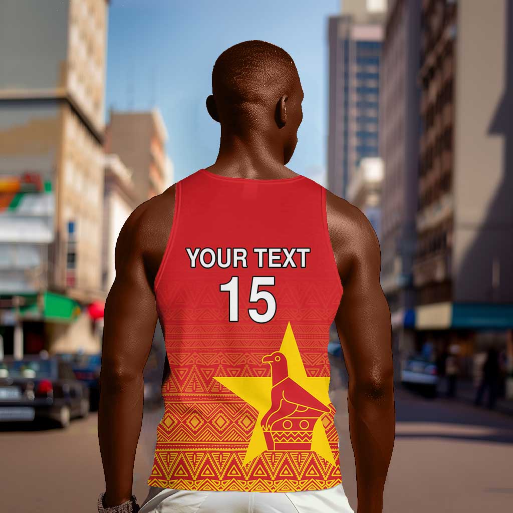 Custom Zimbabwe Cricket Men Tank Top Go Champions