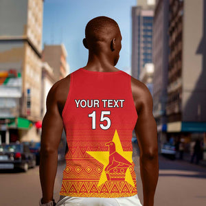 Custom Zimbabwe Cricket Men Tank Top Go Champions