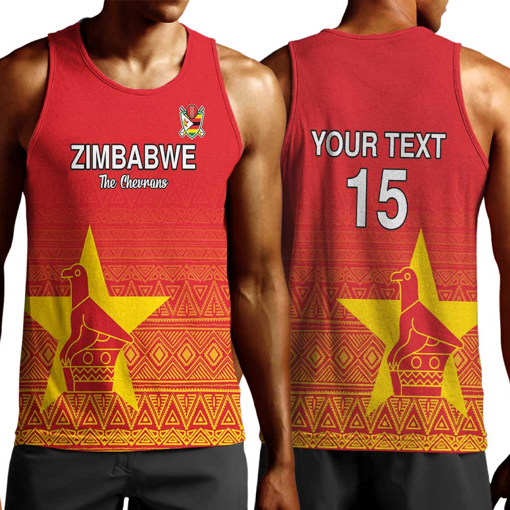 Custom Zimbabwe Cricket Men Tank Top Go Champions