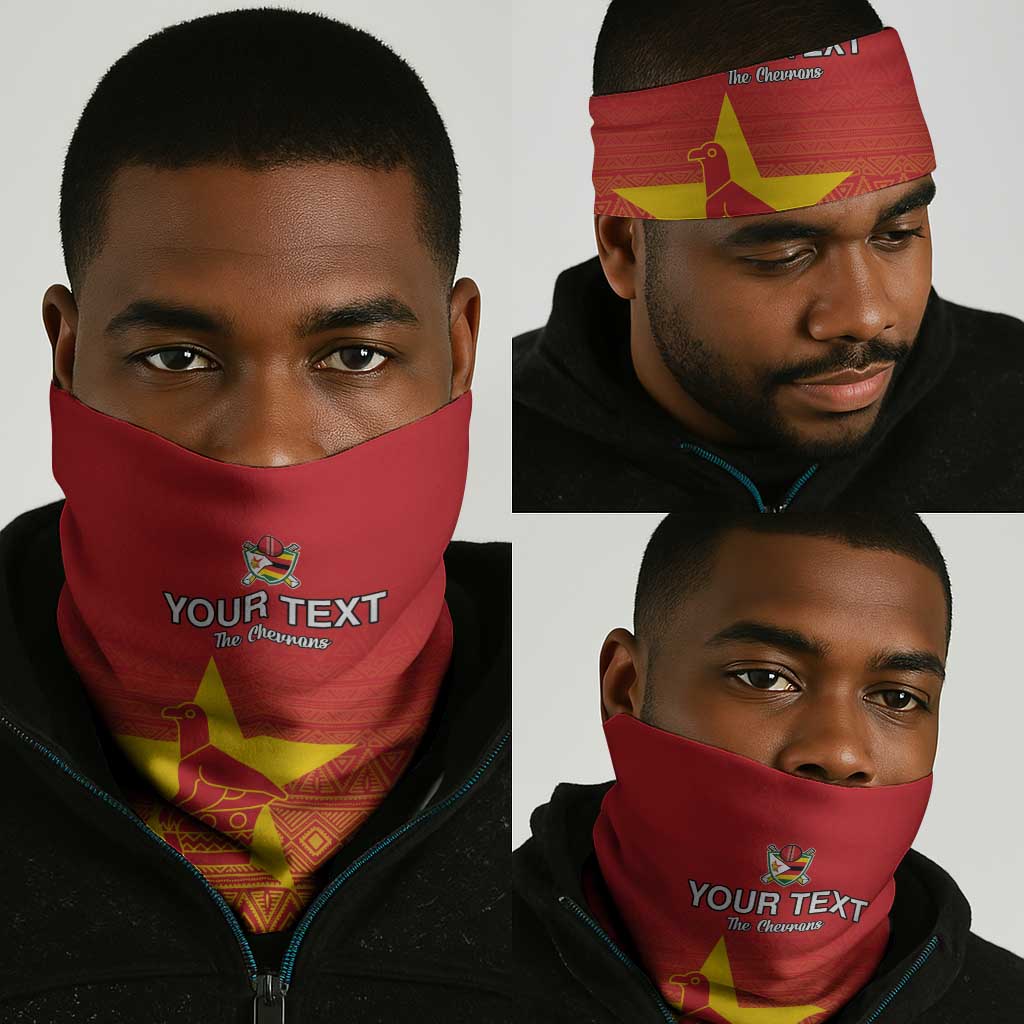 Custom Zimbabwe Cricket Neck Gaiter Go Champions LT15
