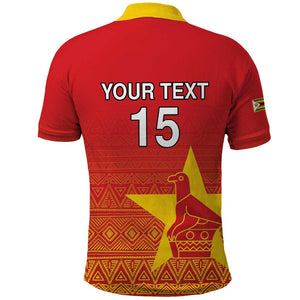 Custom Zimbabwe Cricket Polo Shirt Go Champions