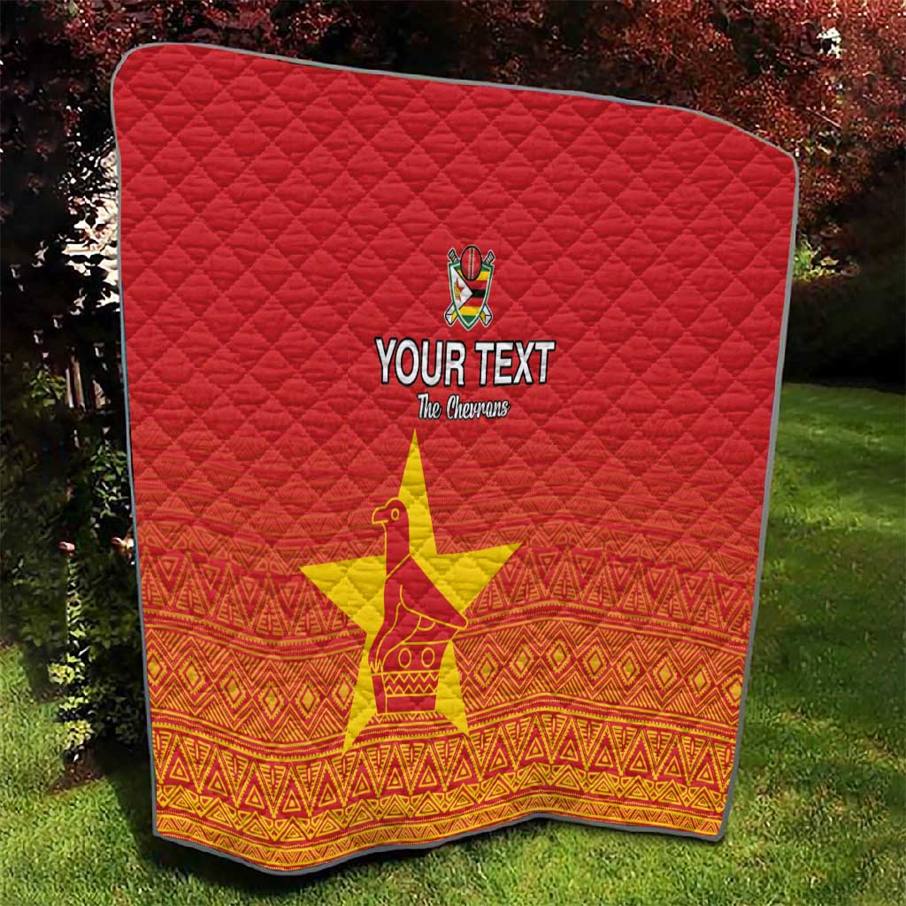 Custom Zimbabwe Cricket Quilt Go Champions