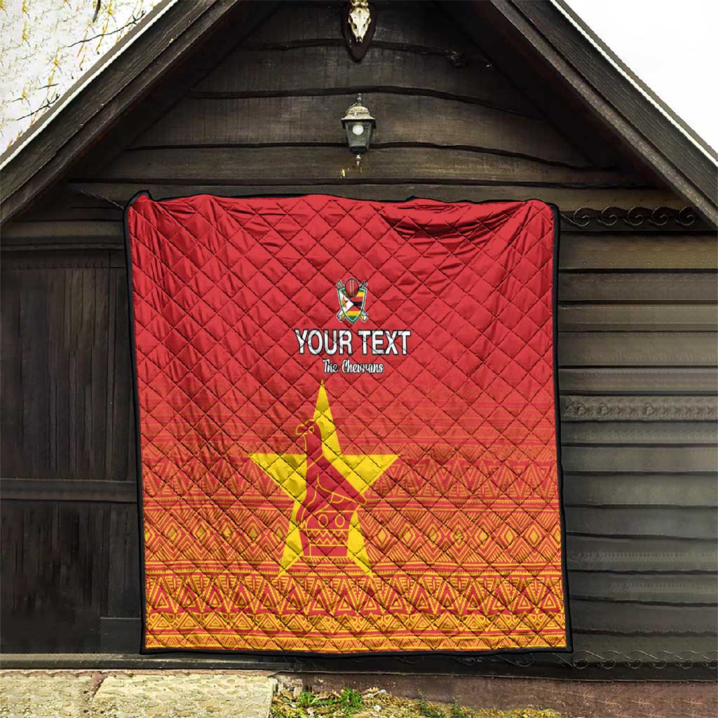 Custom Zimbabwe Cricket Quilt Go Champions