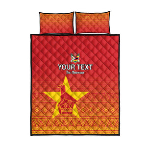 Custom Zimbabwe Cricket Quilt Bed Set Go Champions