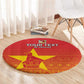 Custom Zimbabwe Cricket Round Carpet Go Champions