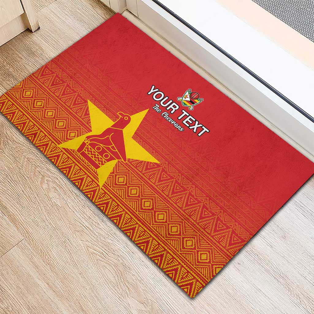 Custom Zimbabwe Cricket Rubber Doormat Go Champions