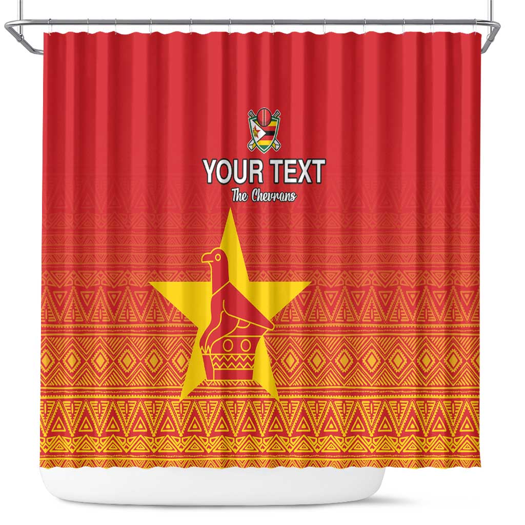 Custom Zimbabwe Cricket Shower Curtain Go Champions