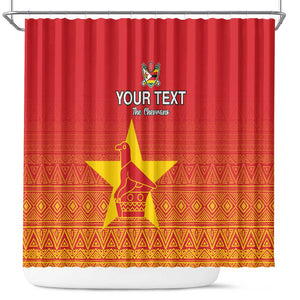Custom Zimbabwe Cricket Shower Curtain Go Champions