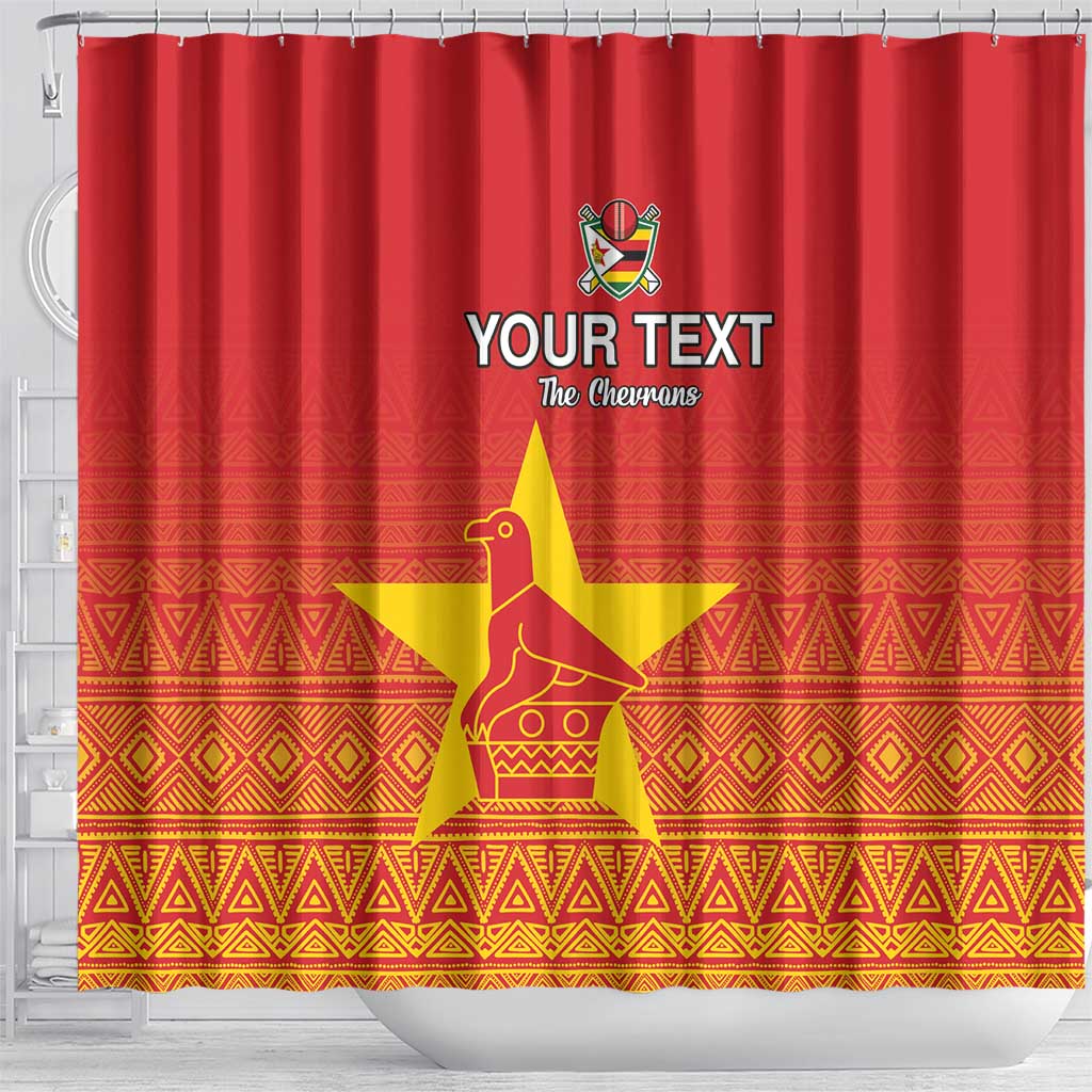 Custom Zimbabwe Cricket Shower Curtain Go Champions
