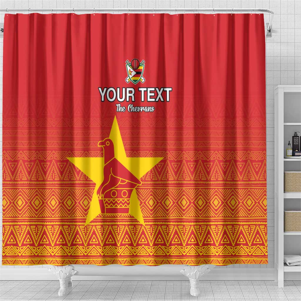 Custom Zimbabwe Cricket Shower Curtain Go Champions