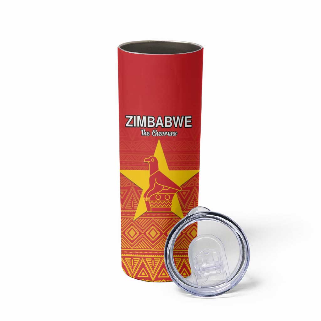Custom Zimbabwe Cricket Skinny Tumbler Go Champions