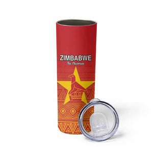 Custom Zimbabwe Cricket Skinny Tumbler Go Champions