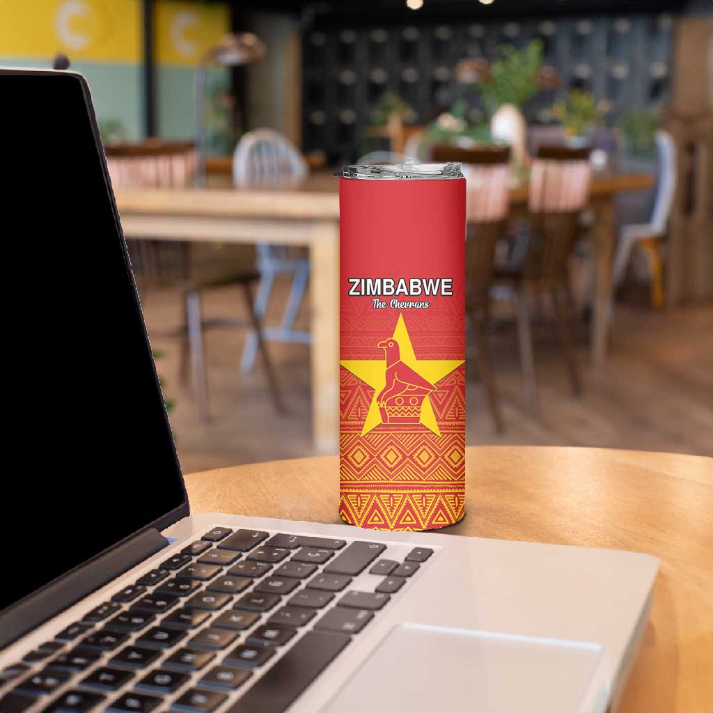 Custom Zimbabwe Cricket Skinny Tumbler Go Champions