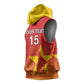 Custom Zimbabwe Cricket Sleeveless Hoodie Go Champions - African Pride