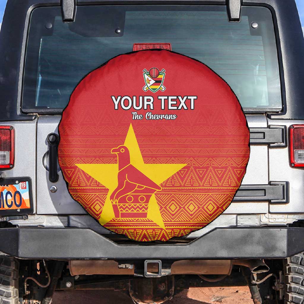 Custom Zimbabwe Cricket Spare Tire Cover Go Champions