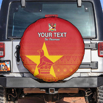 Custom Zimbabwe Cricket Spare Tire Cover Go Champions