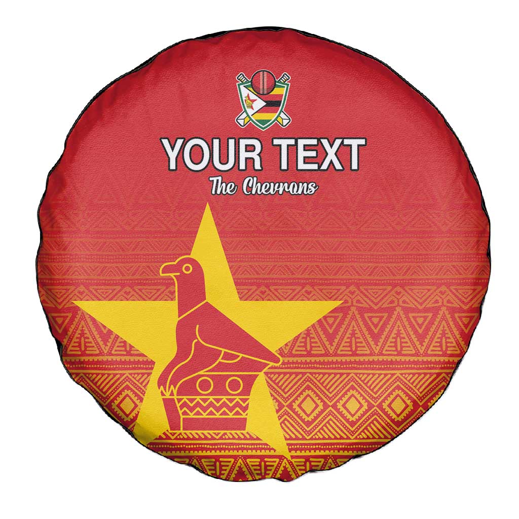 Custom Zimbabwe Cricket Spare Tire Cover Go Champions