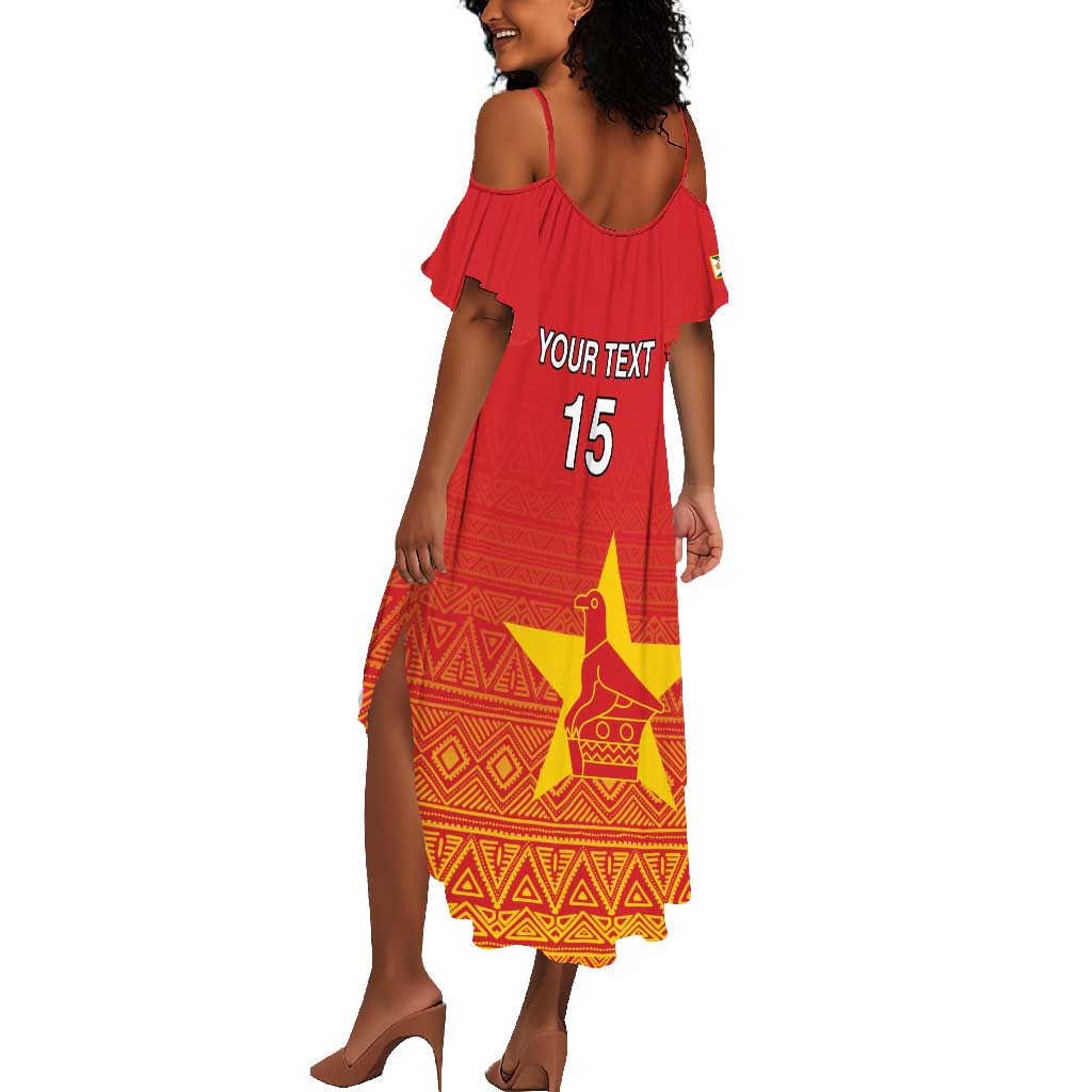 Custom Zimbabwe Cricket Summer Maxi Dress Go Champions
