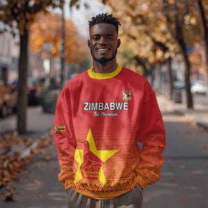 Custom Zimbabwe Cricket Sweatshirt Go Champions