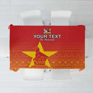 Custom Zimbabwe Cricket Tablecloth Go Champions