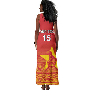 Custom Zimbabwe Cricket Tank Maxi Dress Go Champions