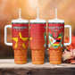 Custom Zimbabwe Cricket Tumbler With Handle Go Champions