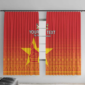 Custom Zimbabwe Cricket Window Curtain Go Champions