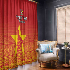Custom Zimbabwe Cricket Window Curtain Go Champions