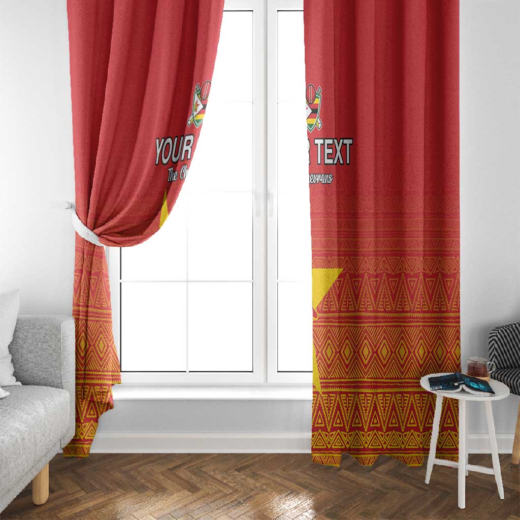 Custom Zimbabwe Cricket Window Curtain Go Champions
