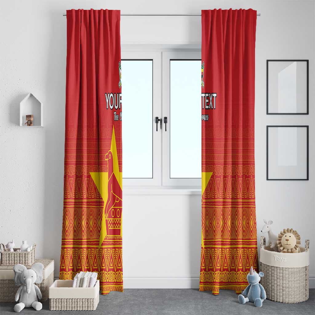 Custom Zimbabwe Cricket Window Curtain Go Champions