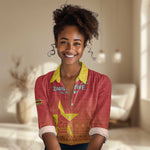 Custom Zimbabwe Cricket Women Casual Shirt Go Champions LT15