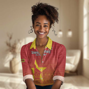 Custom Zimbabwe Cricket Women Casual Shirt Go Champions LT15