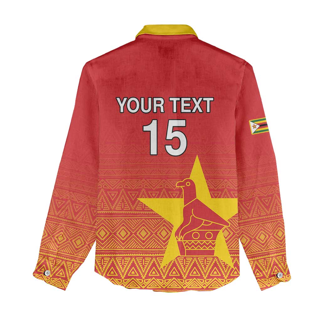Custom Zimbabwe Cricket Women Casual Shirt Go Champions LT15