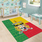 Personalised Afro Benin Area Rug Flag Style - African Pattern