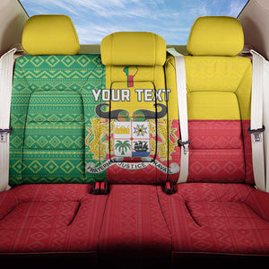 Personalised Afro Benin Back Car Seat Cover Flag Style - African Pattern