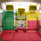 Personalised Afro Benin Back Car Seat Cover Flag Style - African Pattern