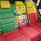 Personalised Afro Benin Back Car Seat Cover Flag Style - African Pattern