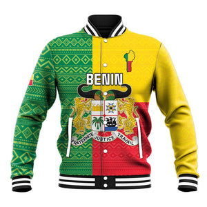 Personalised Afro Benin Baseball Jacket Flag Style - African Pattern