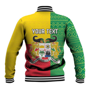 Personalised Afro Benin Baseball Jacket Flag Style - African Pattern