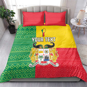 Personalised Afro Benin Bedding Set Flag Style - African Pattern