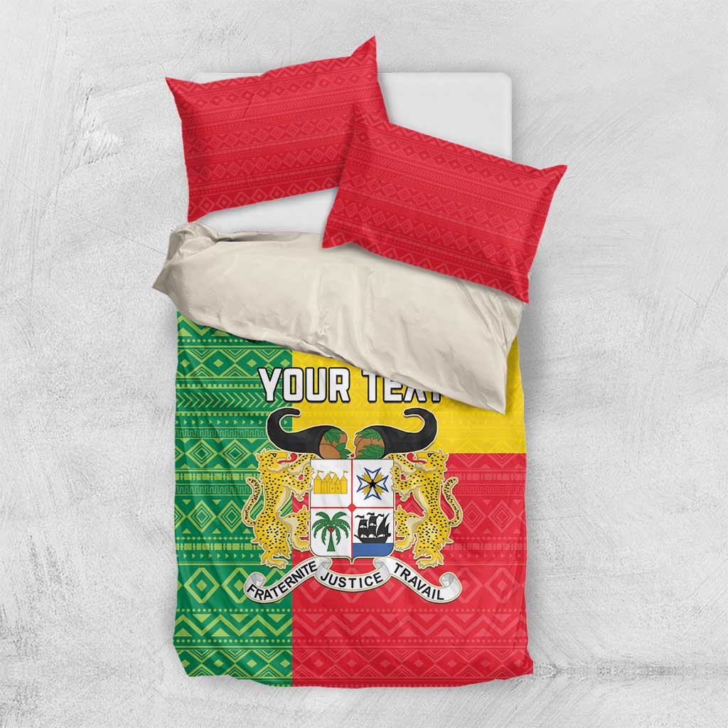 Personalised Afro Benin Bedding Set Flag Style - African Pattern