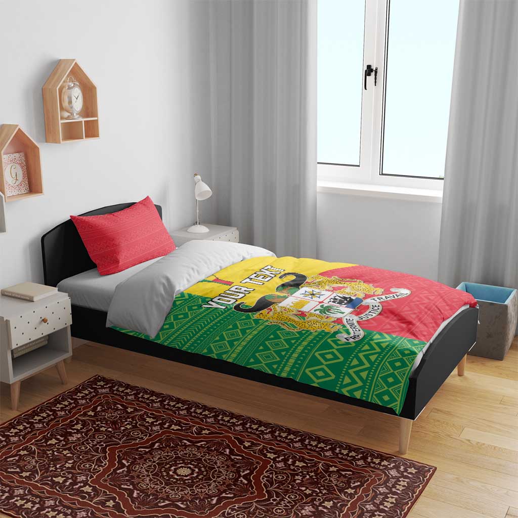 Personalised Afro Benin Bedding Set Flag Style - African Pattern
